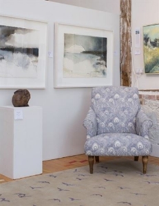 Hamsey Chair in Liberty Hebe Indigo