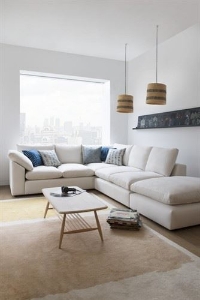 Big Softie Sloped Arm RHF Corner Sofa in Skye Chalk