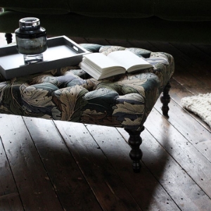 Pentlow Buttoned Square Footstool
