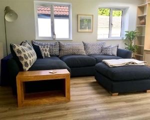 Hambledon Combi Unit in Croft Navy with Indigo & Willis Scatters