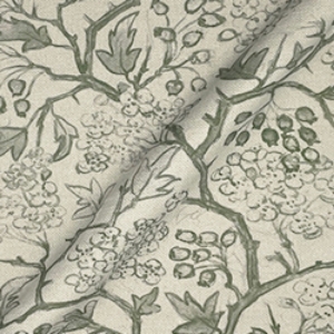 RHS Collection - Gertrude Jekyll Linen Cotton Blend: Green