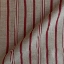 Fabric Carthorpe Woven Linen Stripe: Red