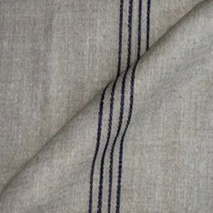 Baldersby Woven Linen Stripe: Blue