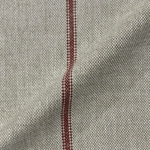 Grain Sack Stripe Linen: Red