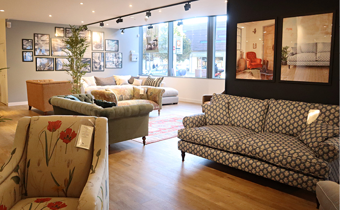 Take a virtual tour of our Walton on Thames sofa showroom