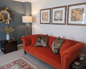 Arncliffe 3 Seater Sofa in Warwick Eco Velvet Paprika