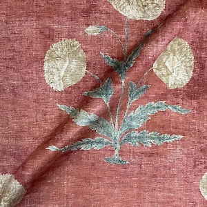 V&A Threads of India Opulent Velvets - Regal Poppy: Flame