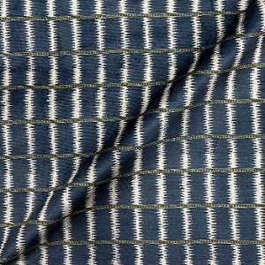 V&A Threads of India Opulent Velvets - Ikat Mirage: Sapphire