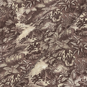 RHS Botanicals on Velvet - Ferns Toile: Caramel