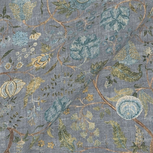 V&A Threads of India on Linen - Tree of Life: Lavender