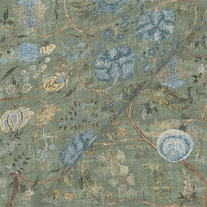 V&A Threads of India on Linen - Tree of Life: Rosemary