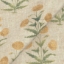 Exclusive fabric V&A Threads of India on Linen - Regal Poppy: Buttermilk