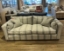 Outlet Cheltenham: Aldeburgh 4 Seater Sofa in Cloth 22 Barcode Stripe and Pinstripe Seal